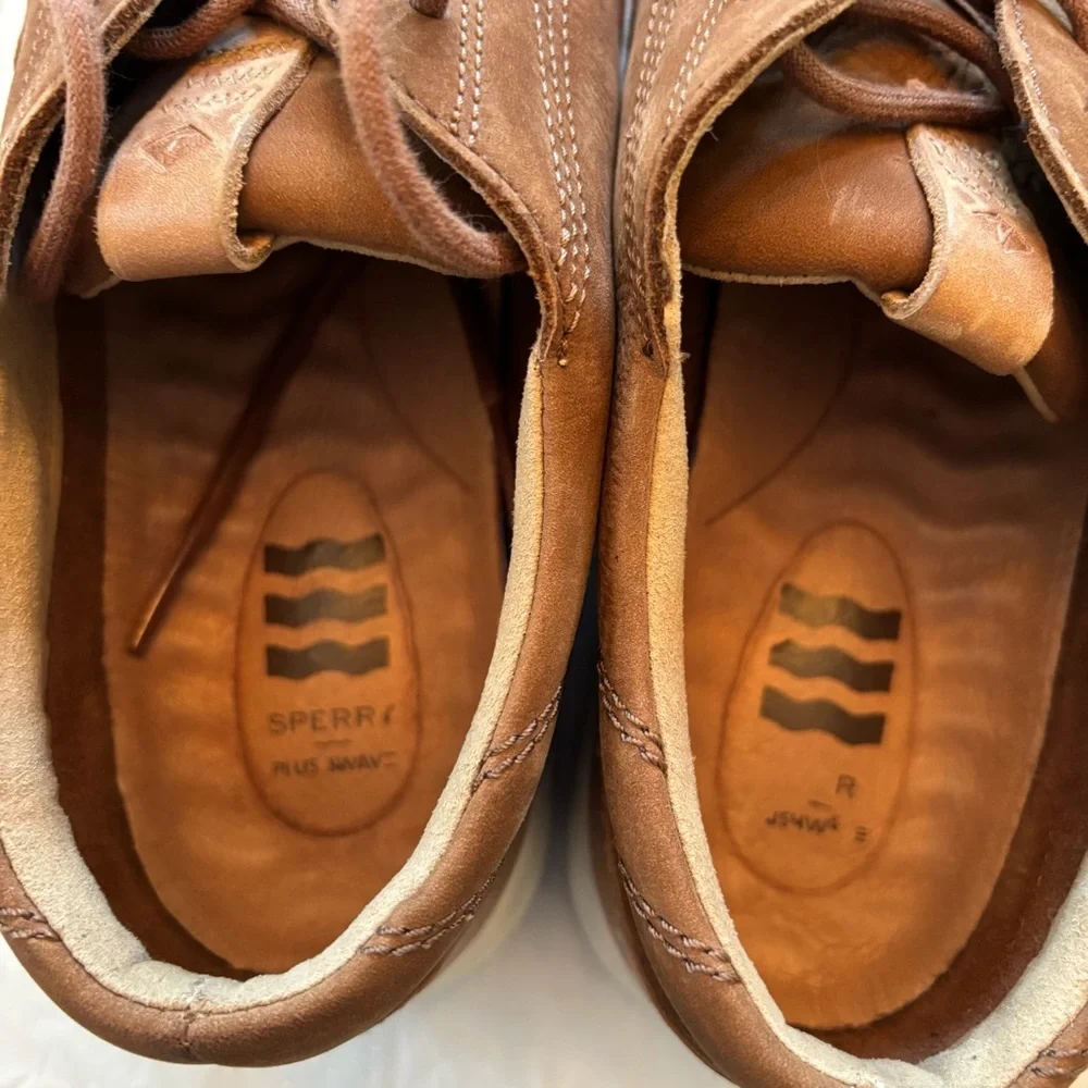 SPERRY Coastal plushwave slip on shoe brown nubuck SZ 8.5 Worn once - Picture 12 of 14